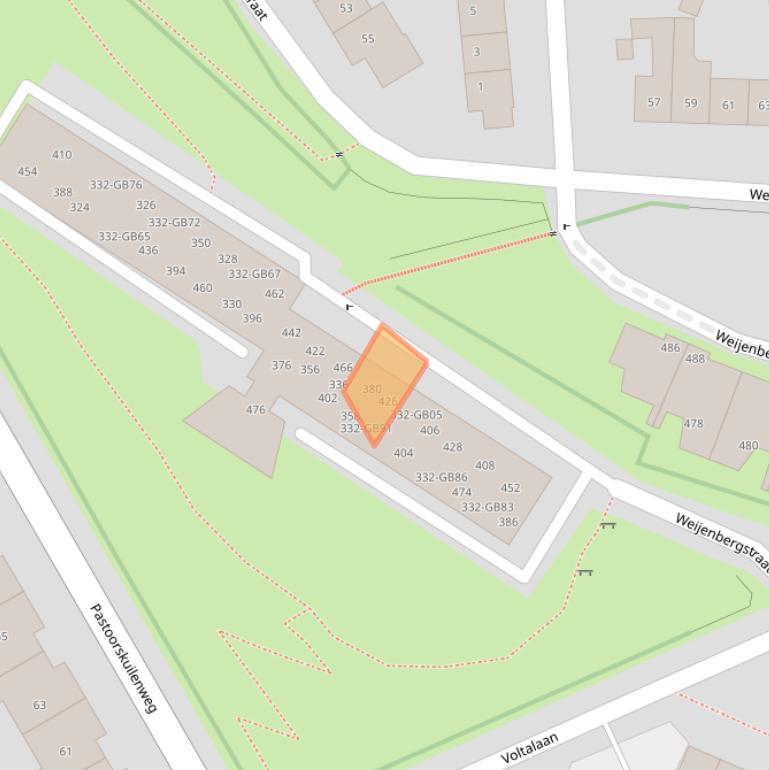 Kaart van postcodegebied 6431AV.