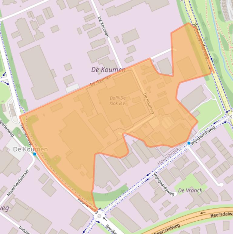 Kaart van postcodegebied 6433KD.