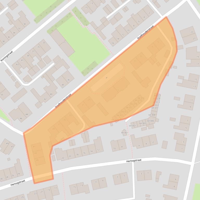 Kaart van postcodegebied 6441GS.