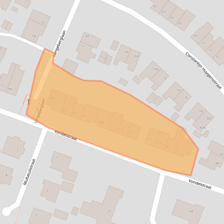 Kaart van postcodegebied 6445AH.