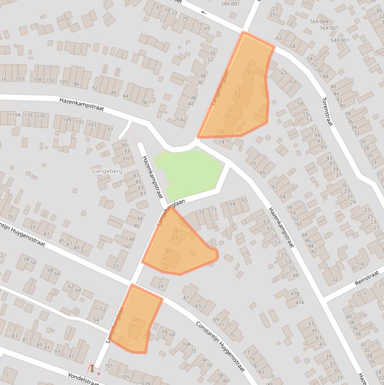 Kaart van postcodegebied 6445AR.