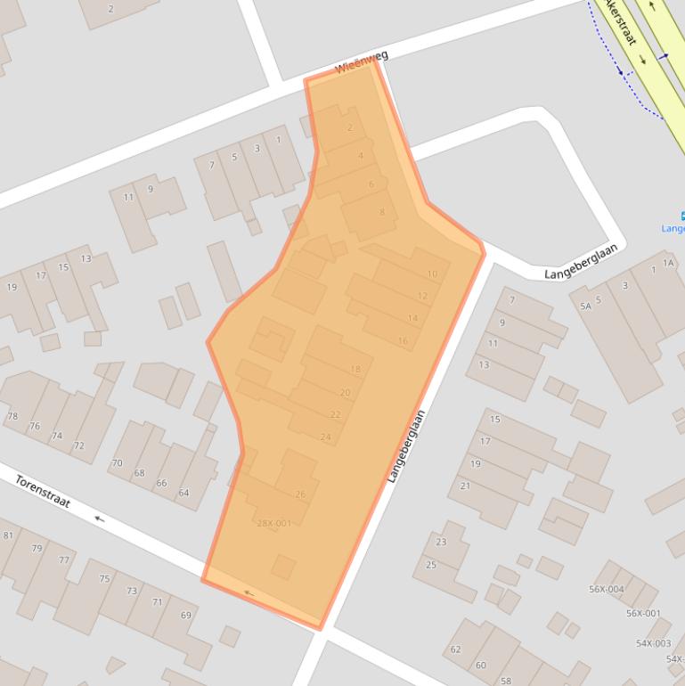 Kaart van postcodegebied 6445AS.