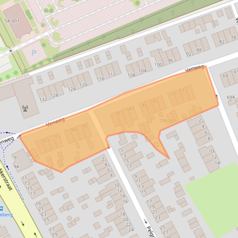 Kaart van postcodegebied 6445XV.