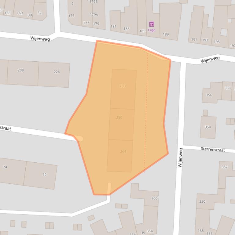 Kaart van postcodegebied 6446SX.