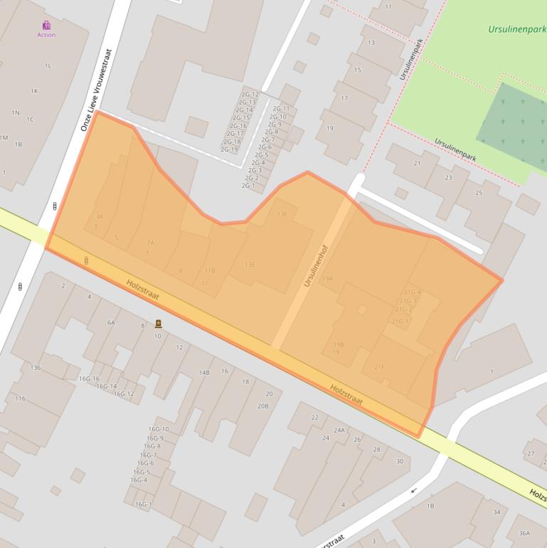 Kaart van postcodegebied 6461HK.