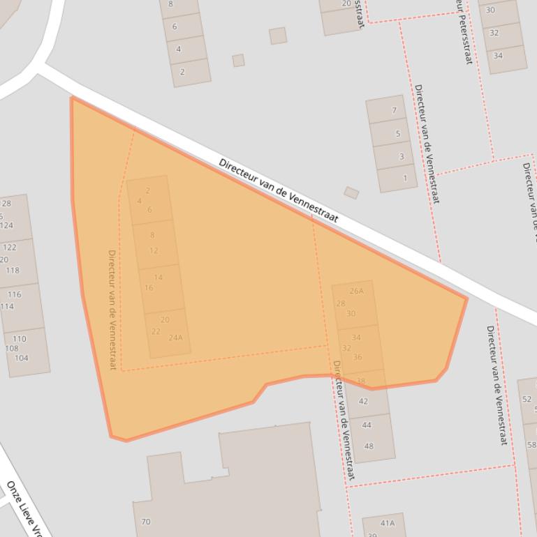 Kaart van postcodegebied 6461TX.