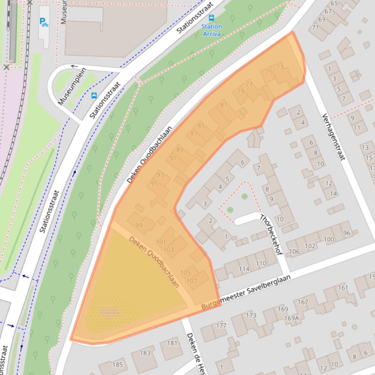 Kaart van postcodegebied 6461XR.