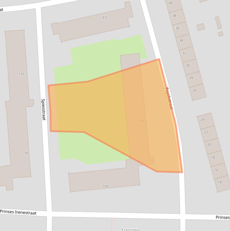 Kaart van postcodegebied 6463BE.