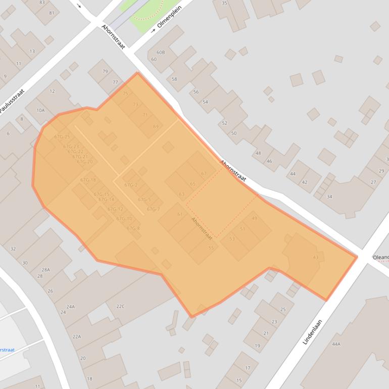 Kaart van postcodegebied 6463GB.