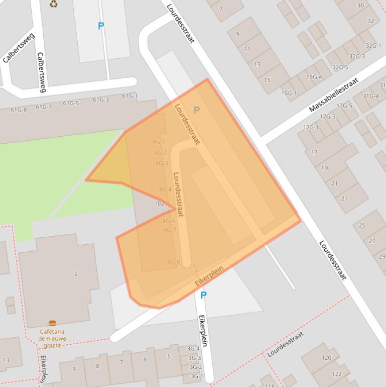 Kaart van postcodegebied 6465BM.