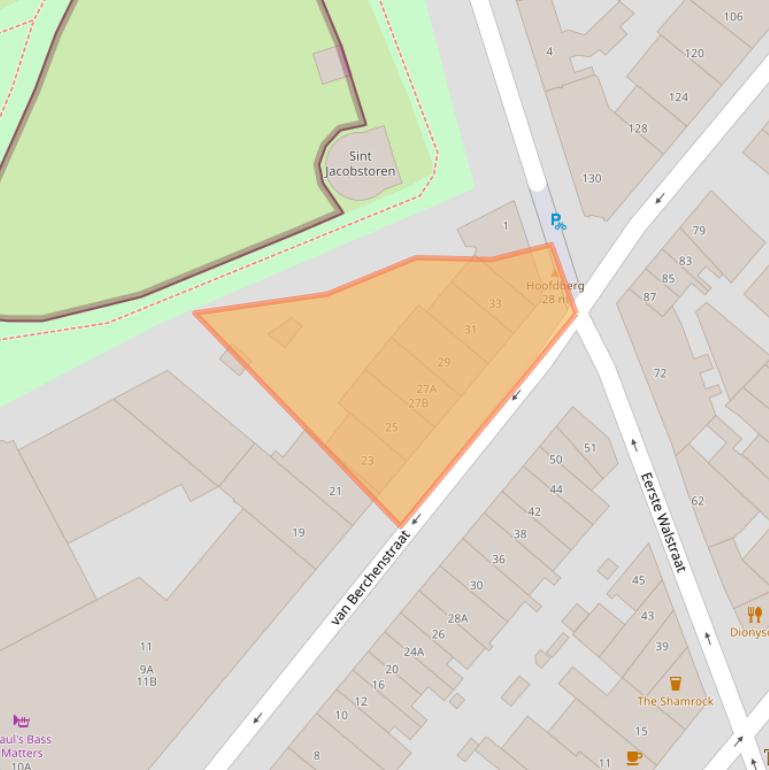 Kaart van postcodegebied 6511BB.