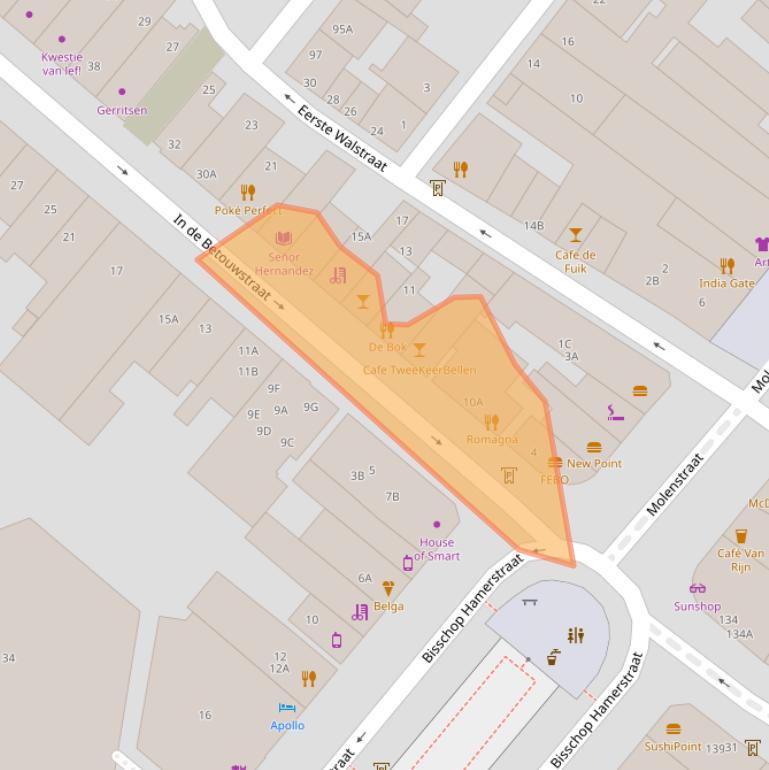 Kaart van postcodegebied 6511GC.