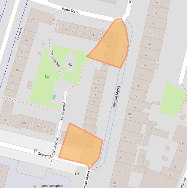 Kaart van postcodegebied 6511ZE.