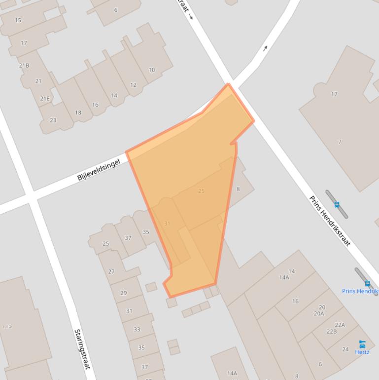 Kaart van postcodegebied 6521AN.