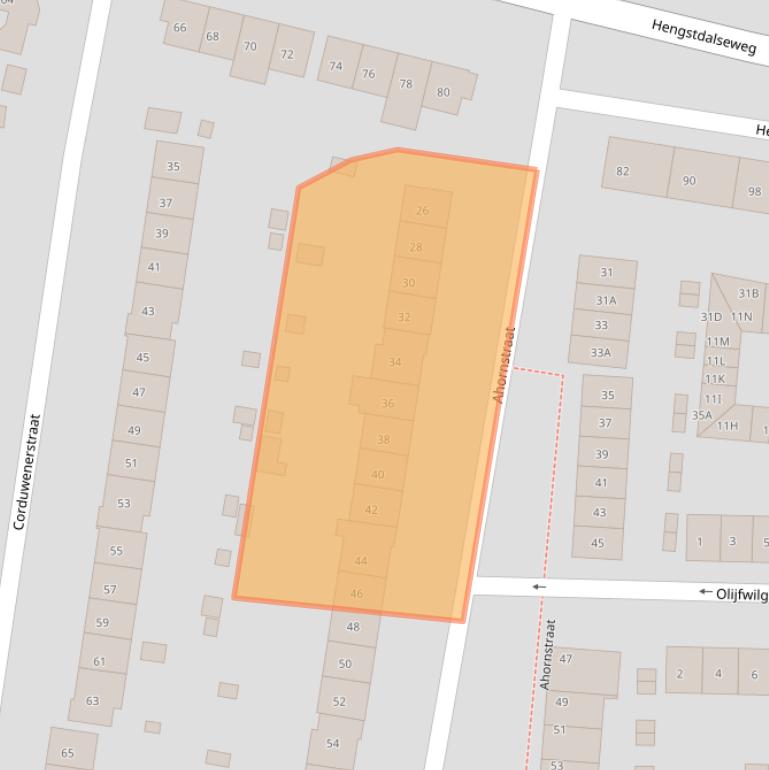 Kaart van postcodegebied 6523JK.