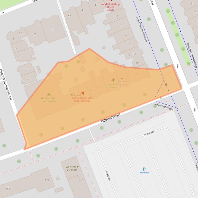 Kaart van postcodegebied 6524AD.