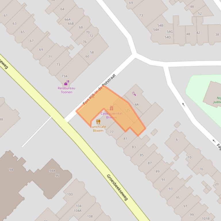 Kaart van postcodegebied 6524CA.