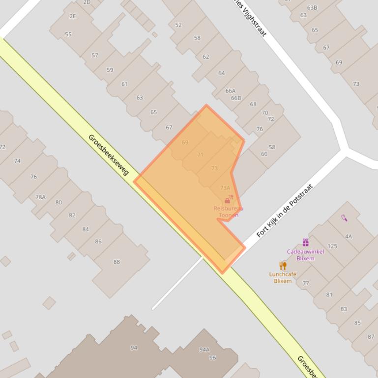 Kaart van postcodegebied 6524CR.