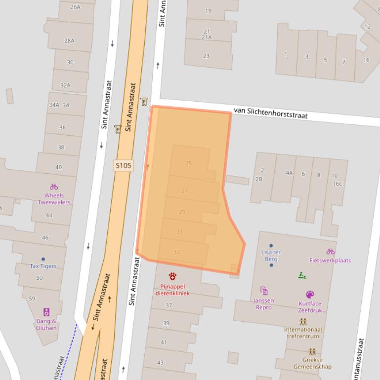 Kaart van postcodegebied 6524ED.