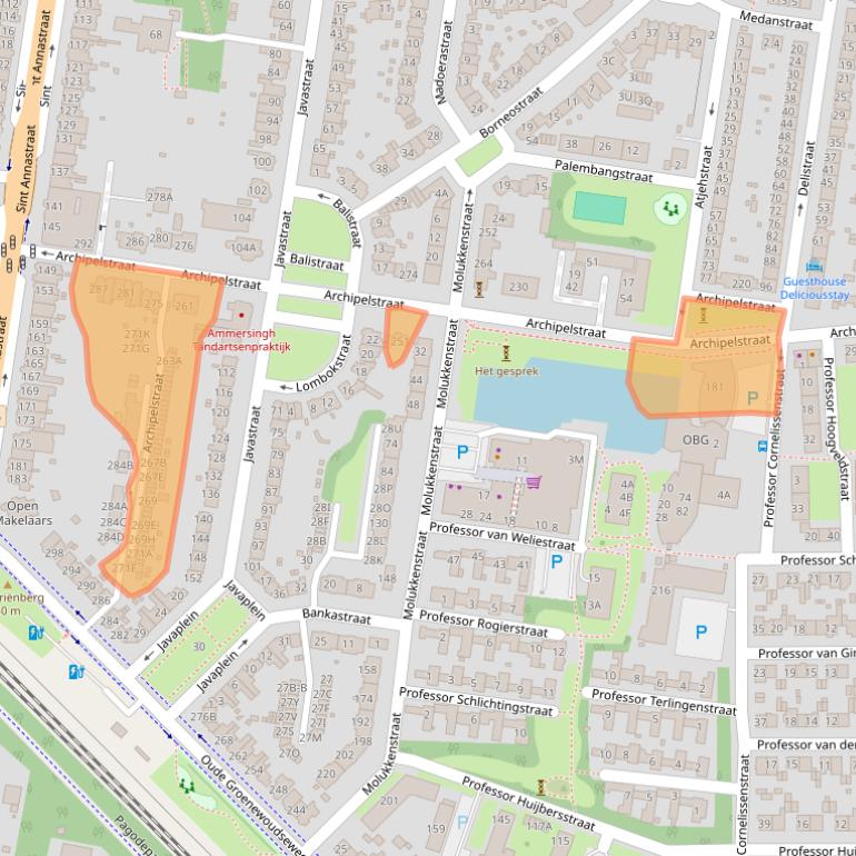 Kaart van postcodegebied 6524LM.