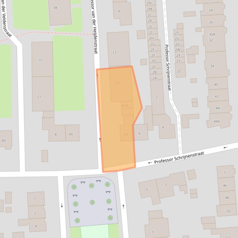 Kaart van postcodegebied 6524PV.