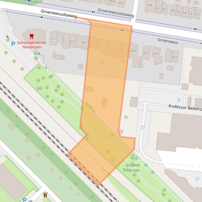 Kaart van postcodegebied 6524TW.