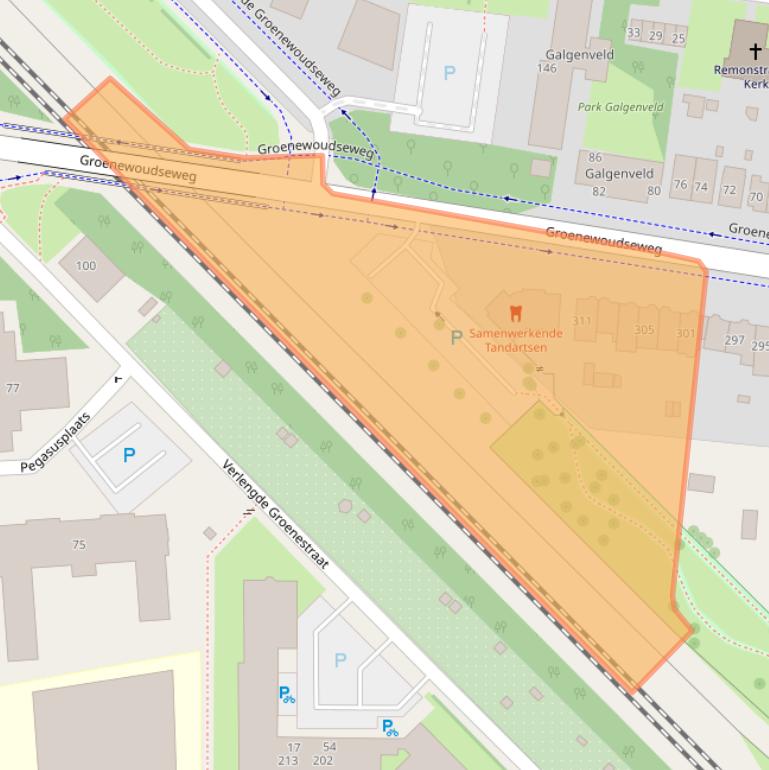Kaart van postcodegebied 6524TX.