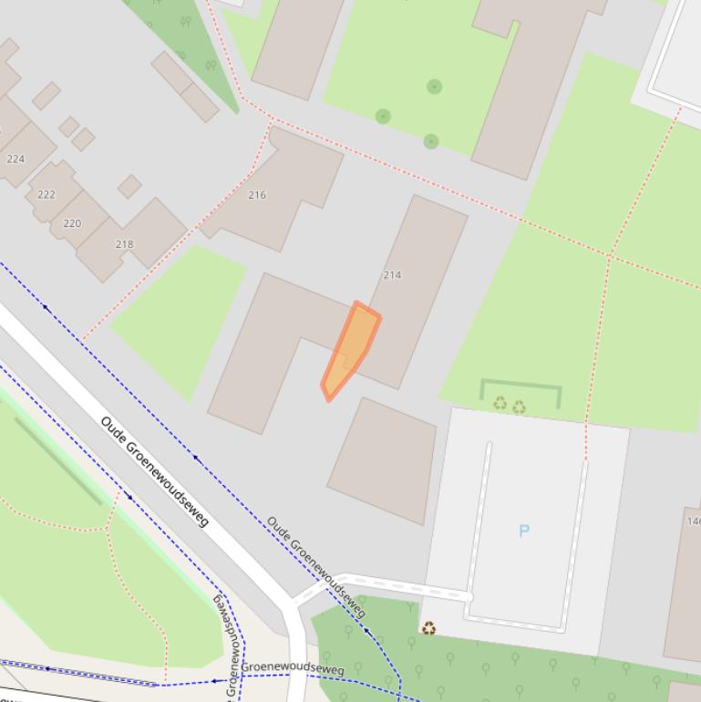 Kaart van postcodegebied 6524VP.