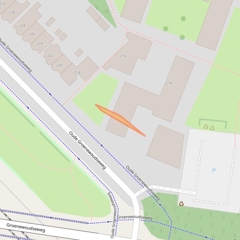 Kaart van postcodegebied 6524WC.