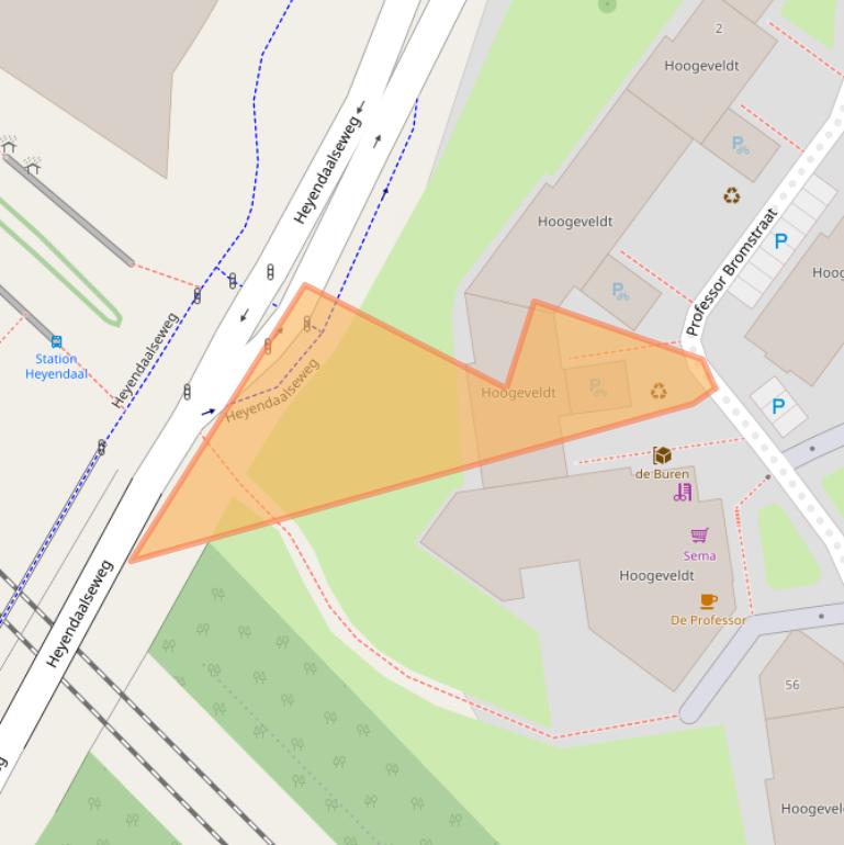 Kaart van postcodegebied 6525AX.