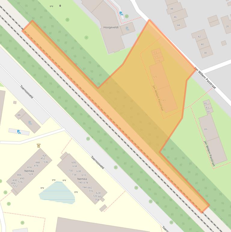 Kaart van postcodegebied 6525CS.