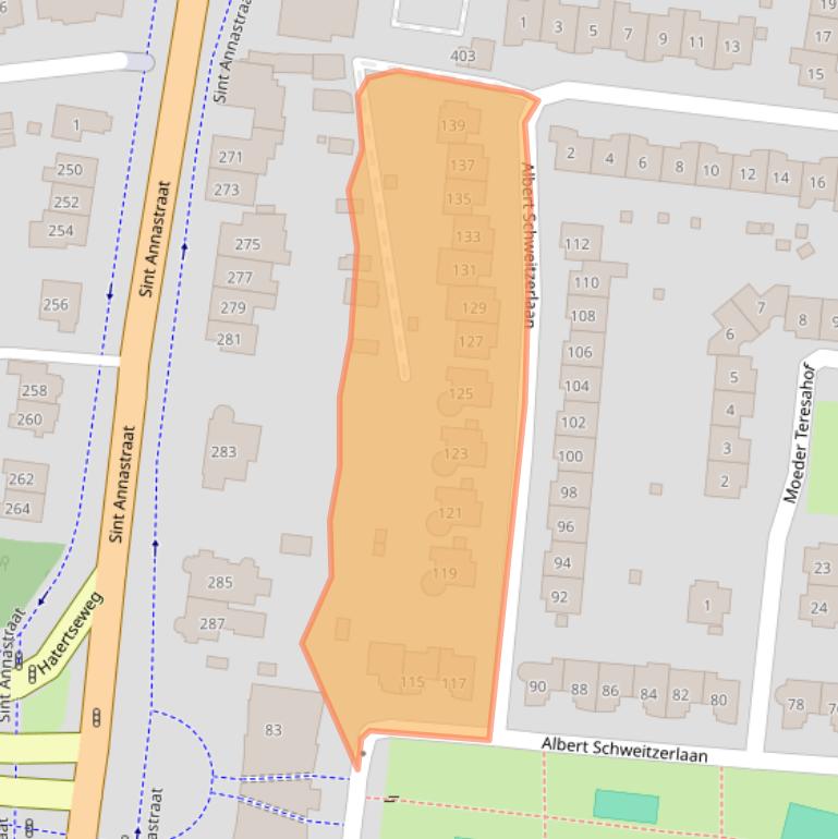 Kaart van postcodegebied 6525JS.