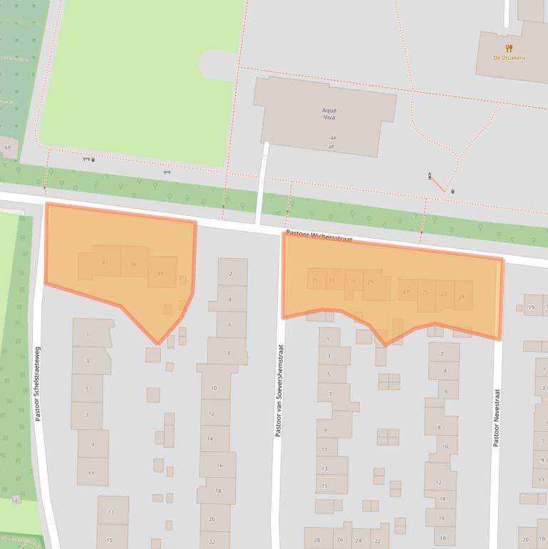 Kaart van postcodegebied 6525TM.