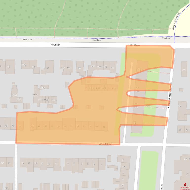 Kaart van postcodegebied 6525XT.