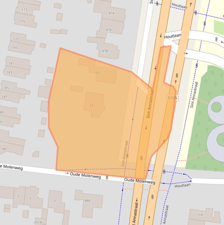 Kaart van postcodegebied 6525ZS.