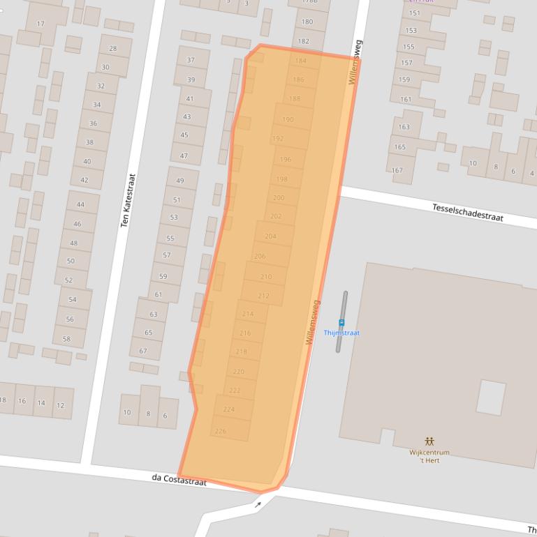 Kaart van postcodegebied 6531DS.