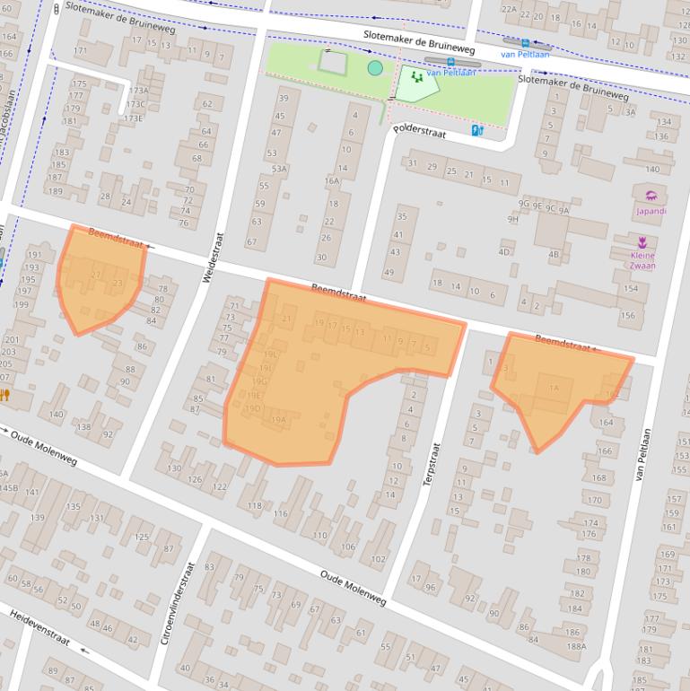 Kaart van postcodegebied 6533XR.