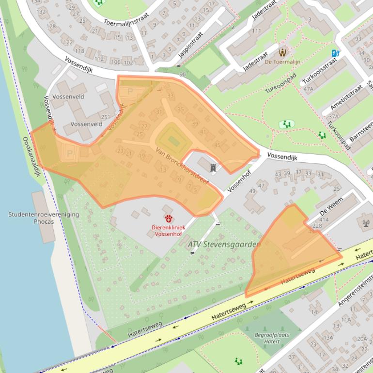 Kaart van postcodegebied 6534VB.