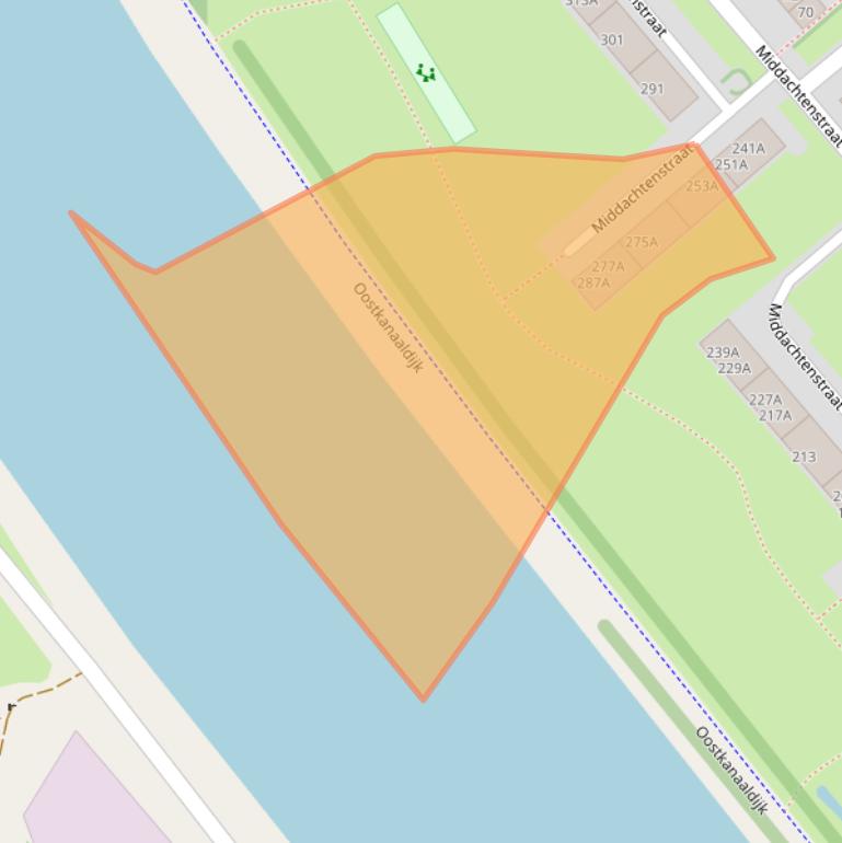 Kaart van postcodegebied 6535LM.