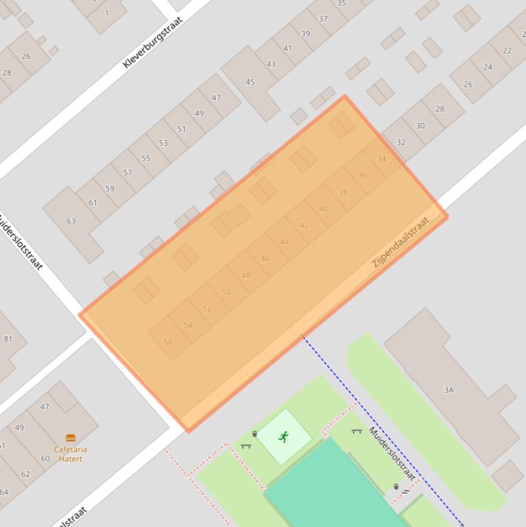 Kaart van postcodegebied 6535PV.