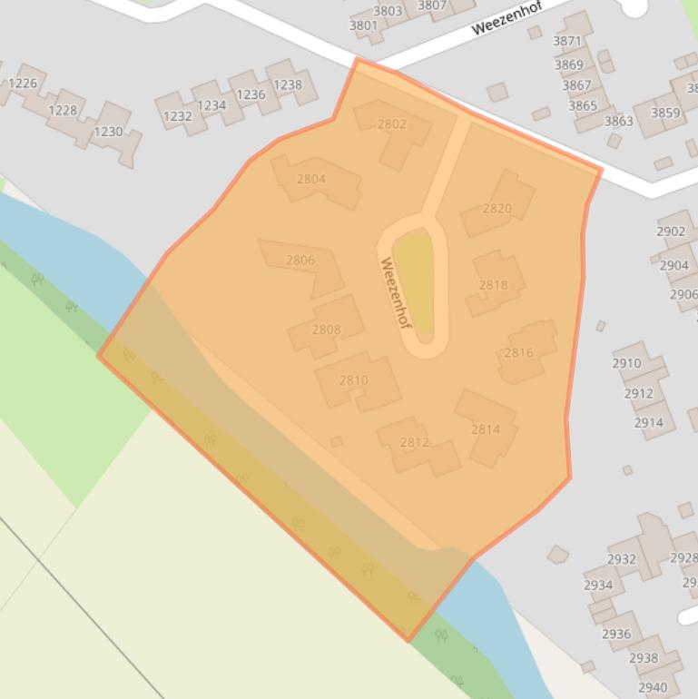 Kaart van postcodegebied 6536HR.