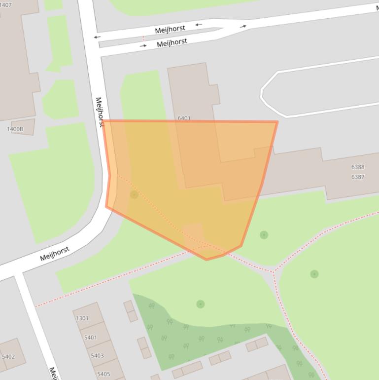 Kaart van postcodegebied 6537LE.