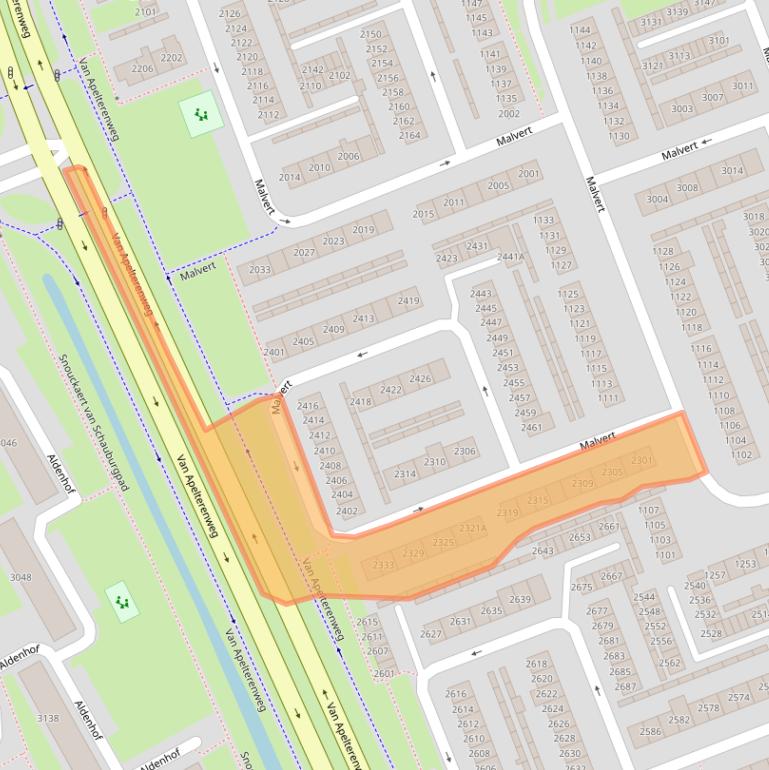 Kaart van postcodegebied 6538AR.