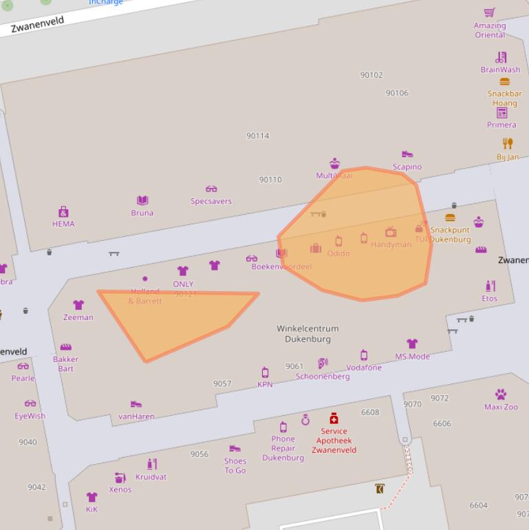 Kaart van postcodegebied 6538SN.