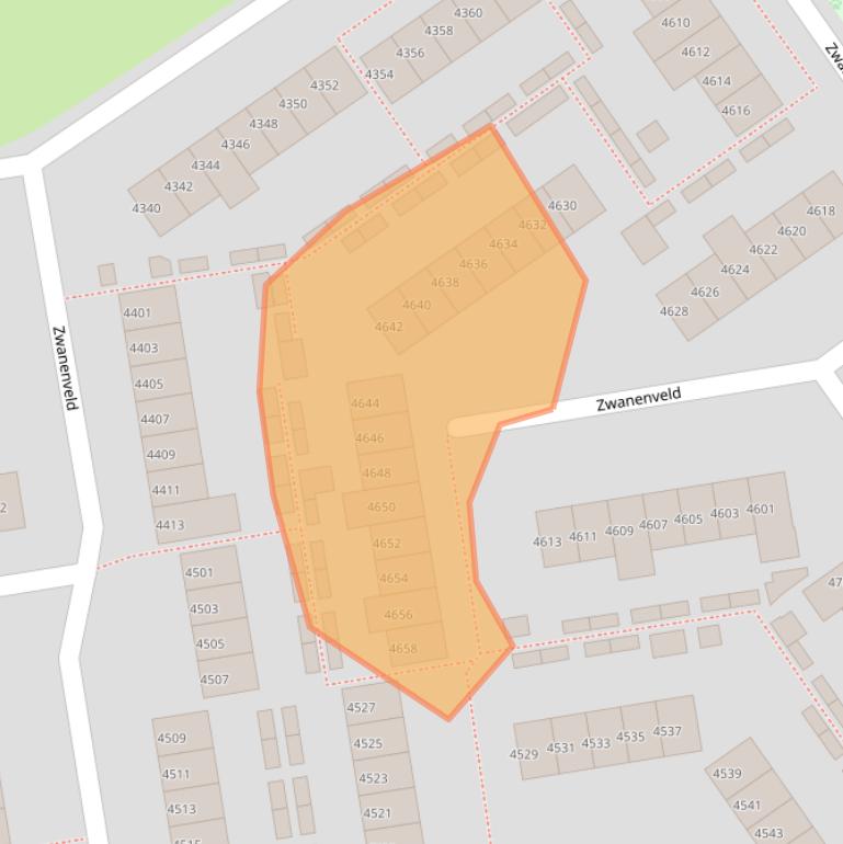 Kaart van postcodegebied 6538WS.