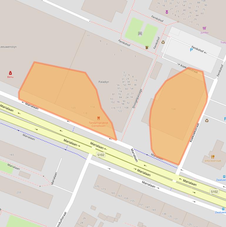 Kaart van postcodegebied 6541RP.
