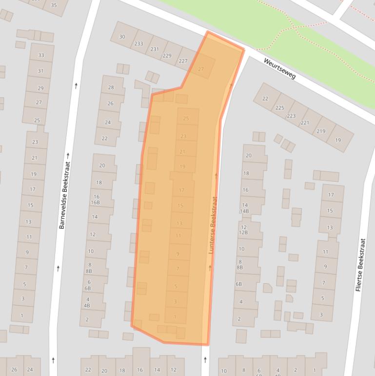 Kaart van postcodegebied 6541WN.