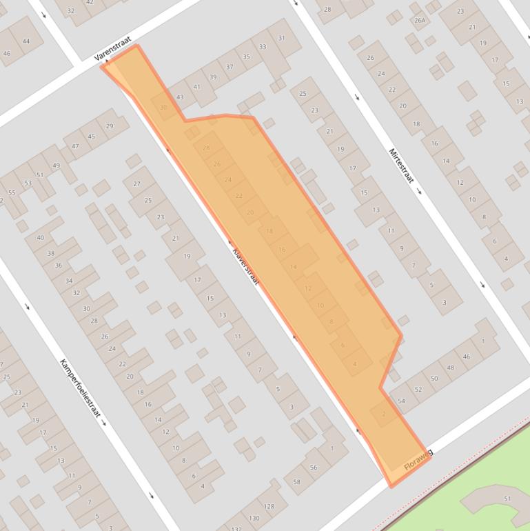 Kaart van postcodegebied 6542MH.