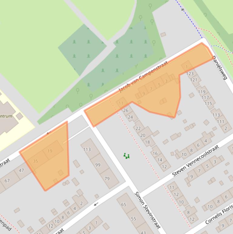 Kaart van postcodegebied 6543LA.