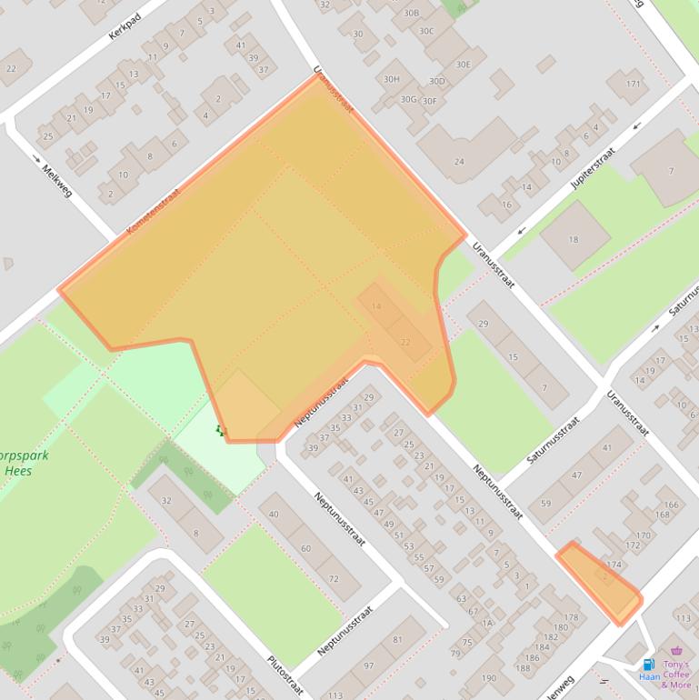 Kaart van postcodegebied 6543WX.